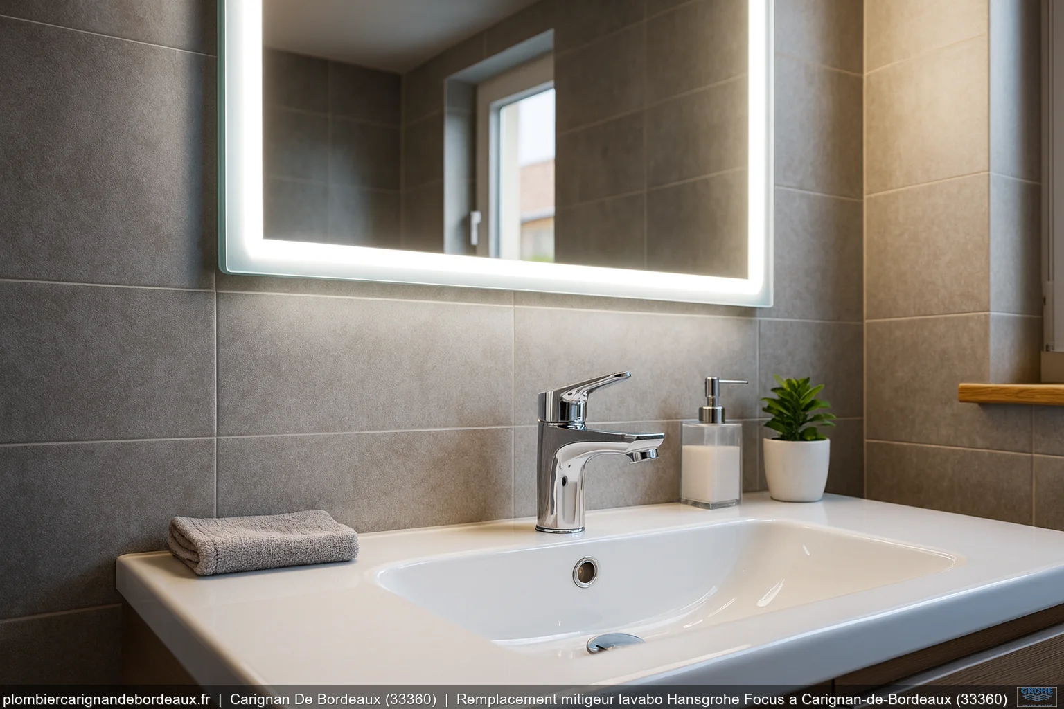 Remplacement mitigeur lavabo Hansgrohe Focus a Carignan-de-Bordeaux (33360)